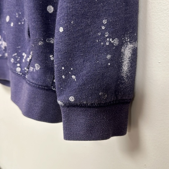 🔷CAT & JACK: BOY OR GIRL blue w/Paint splotches zip-up hooded jacket, M 8/10🔷 - Picture 5 of 6